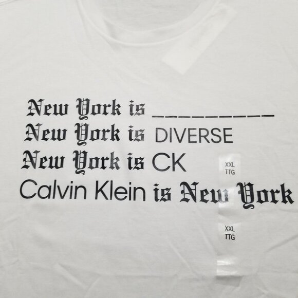 Calvin Klein Men's Short Sleeve T-shirt Graphic CK Logo Crewneck 100% Cotton NWT - Picture 2 of 3